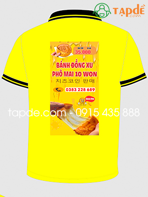 Áo phông Quán Bánh đồng xu phô mai 10 won