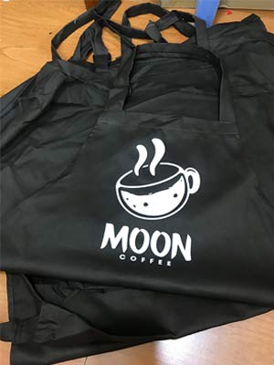 Tạp dề Quán Moon Coffee