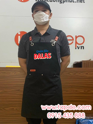 Tạp Dề Đồng Phục Quán Sữa Dalas