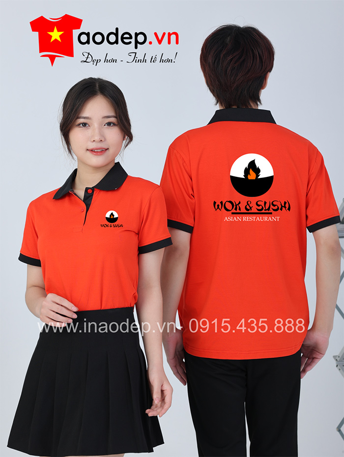 Áo phông Nhà hàng ASIAN WOK & SUSHI | Ao phong dong phuc