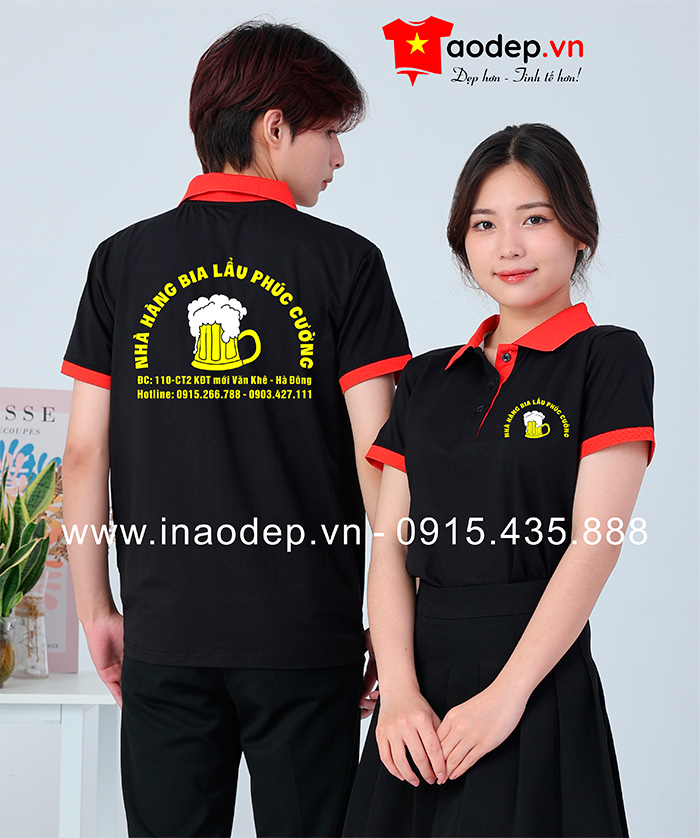 Áo phông Nhà hàng Bia lẩu Phúc Cường | Ao phong dong phuc