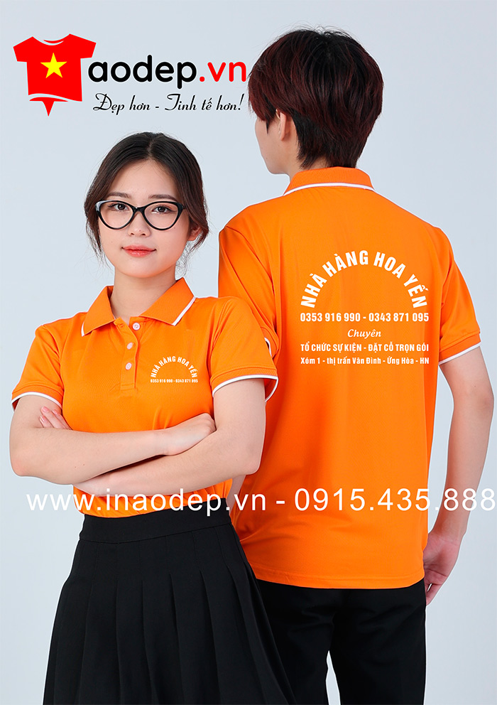 Áo phông Nhà hàng Hoa Yến | Ao phong dong phuc