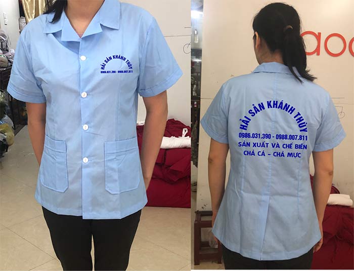 Áo đồng phục Nhà hàng Hải sản Khánh Thùy  | Ao dong phuc nha hang