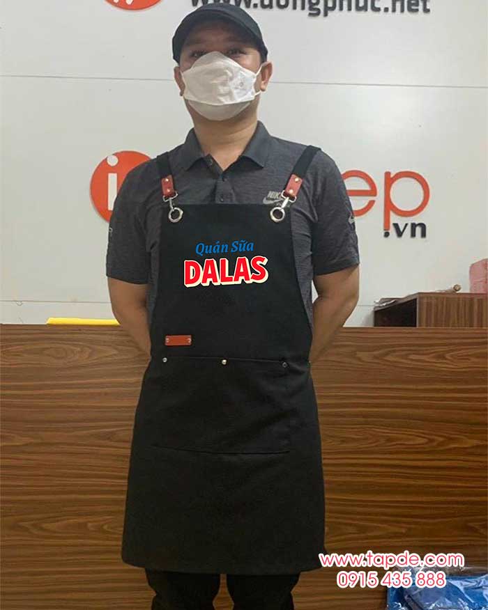 Tạp Dề Đồng Phục Quán Sữa Dalas | Tap de dong phuc