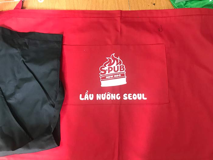 Tạp dề Quán lẩu nướng Seoul | Tap de dong phuc