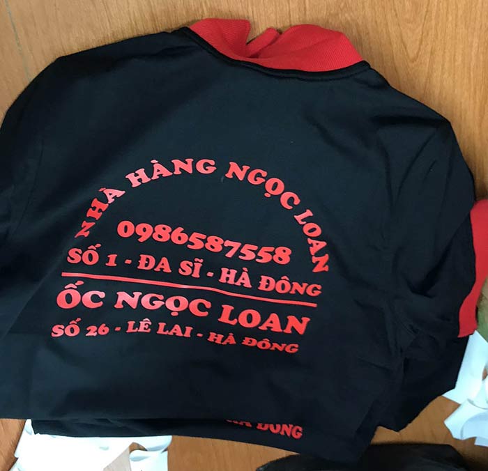 Áo phông Nhà hàng Ngọc Loan