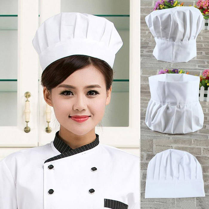 Mũ đầu bếp màu trắng