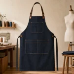 Tạp Dề Jean Canvas Dáng Basic Đồng Bộ