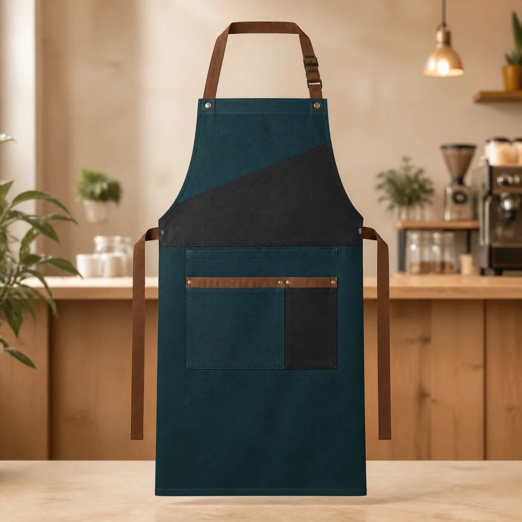 Tạp Dề Quán Cafe May Theo Màu Nhận Diện