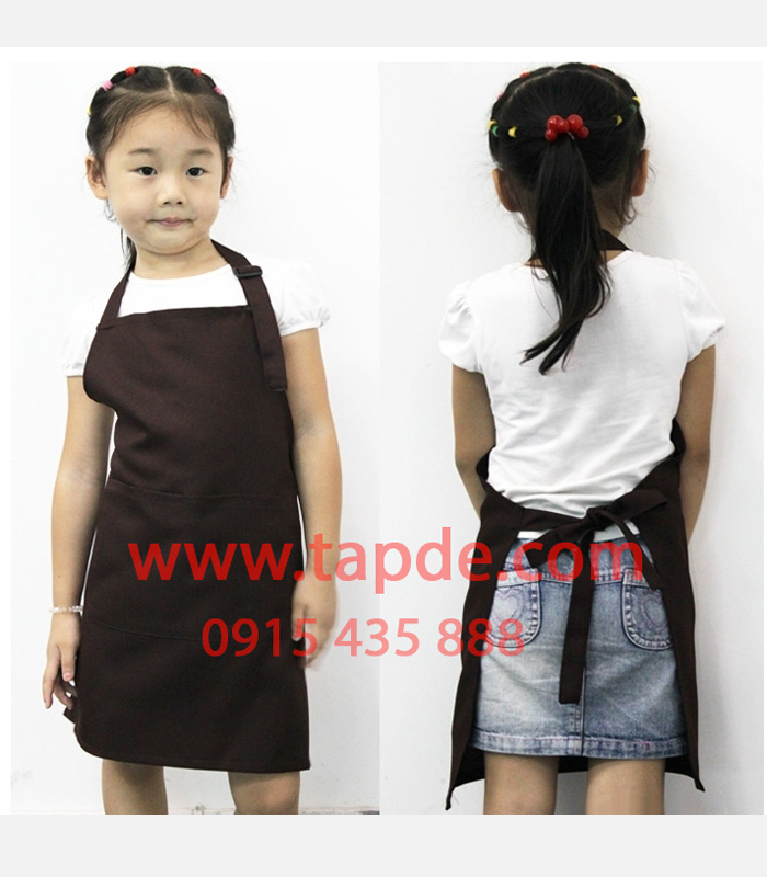 Tạp dề trẻ em màu đen