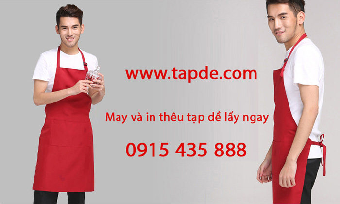 Tạp dề màu đỏ