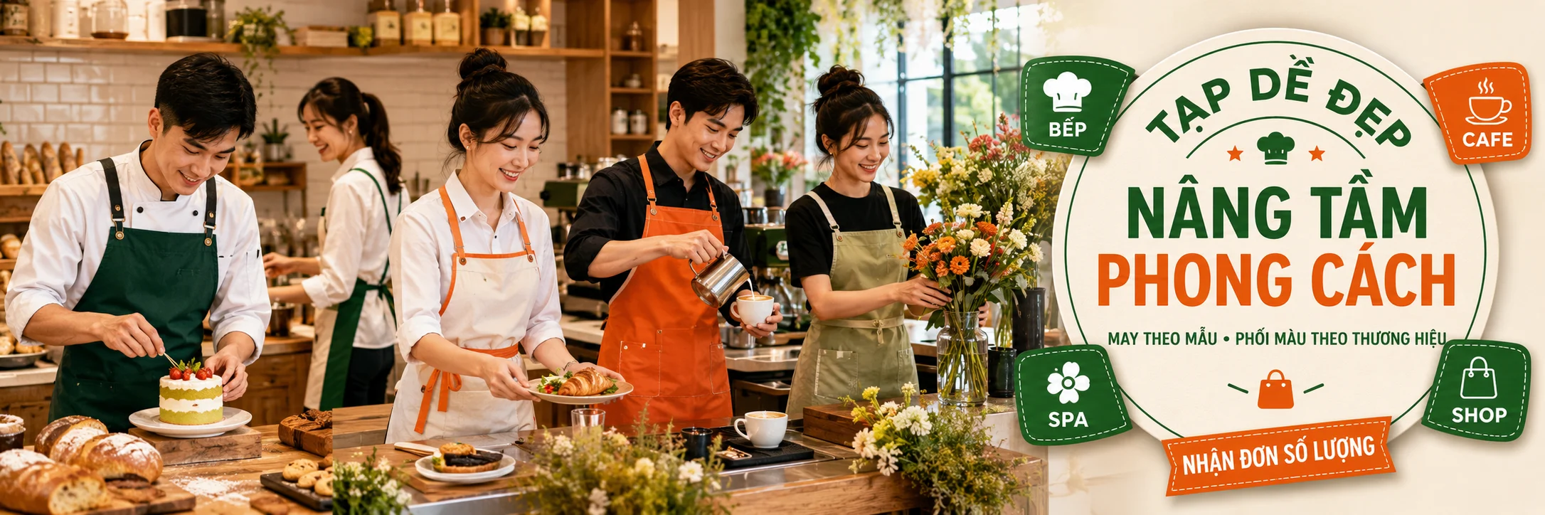 Tạp dề đẹp nâng tầm phong cách